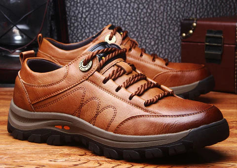 Men's Orthopaedic Leather Trainers