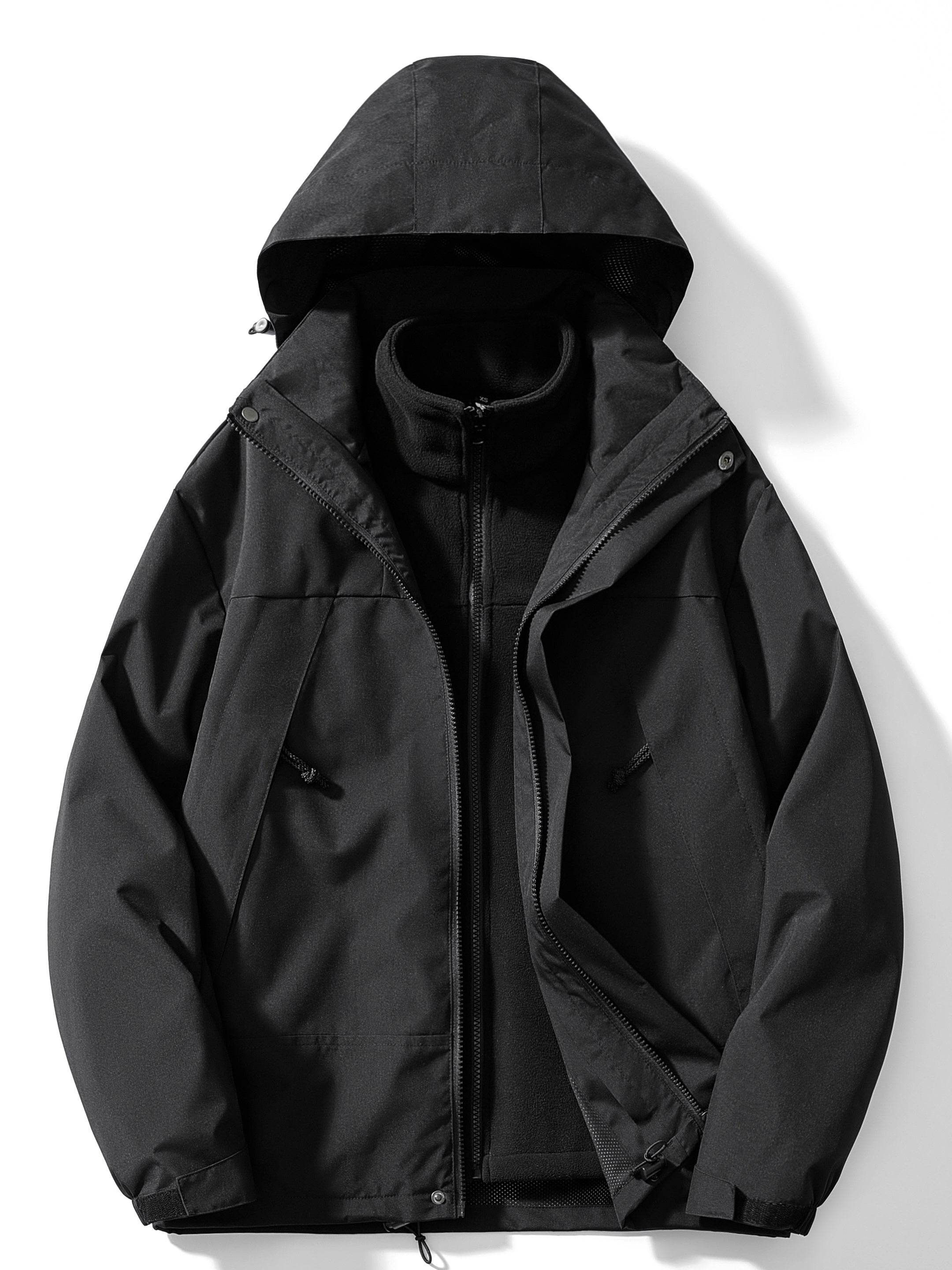 Damen 3-in-1 Outdoorjacke - Warm mit Kapuze