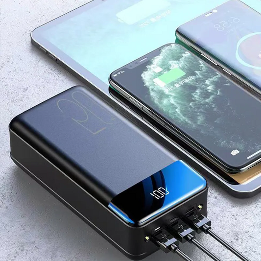 50.000-mAh-Powerbank - Schnellladung mit Multi-Anschluss
