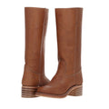 Damen Kniehohe Stiefel - Schlupfstil mit Spitzer Zehenpartie