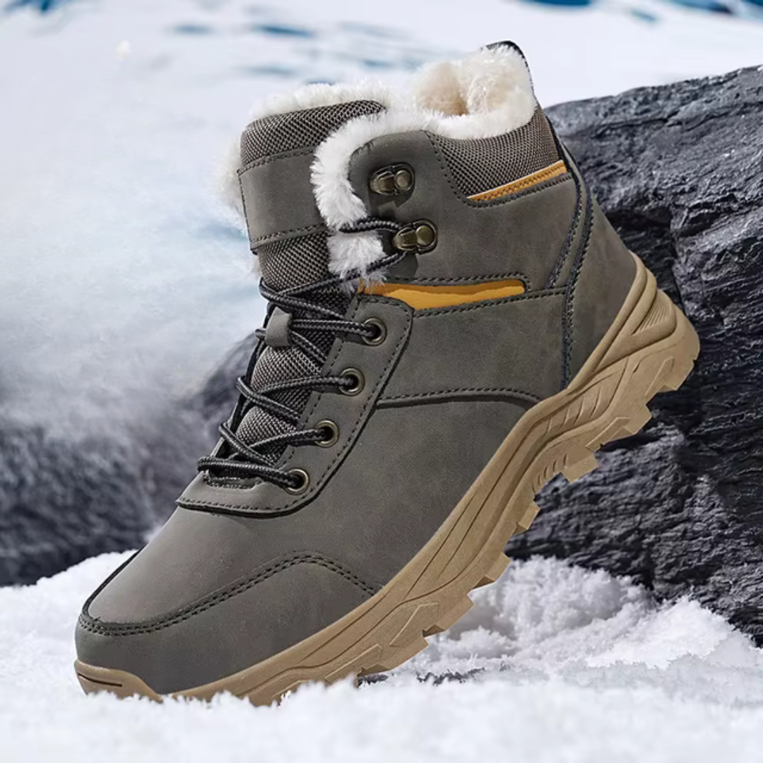 Herren Wasserfeste Winterstiefel – Isoliert & Robuste Traktion