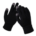Damen Gestrickte Touchscreen-Winterhandschuhe - Gerippte Bündchen
