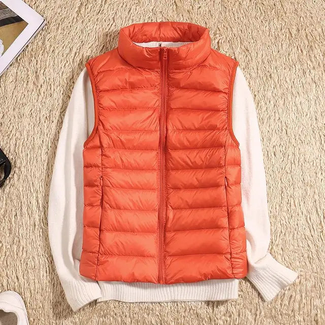 Damen Ultra Leichte Puffer Gilet - Gesteppt & Packbar