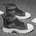 Herren High-Top Knöchelstiefel – Mit Schnürung und Knöchelriemen