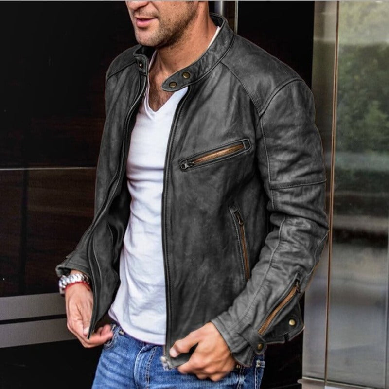 Herren Jacke - Maßgeschneiderter Biker-Stil