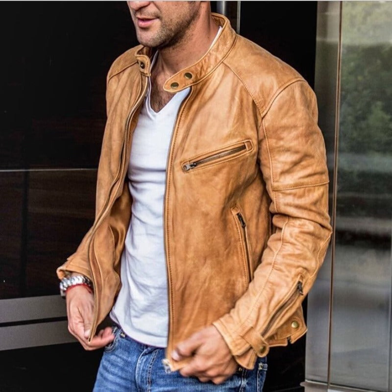 Herren Jacke - Maßgeschneiderter Biker-Stil