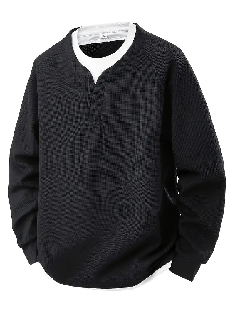 Herren Strickpullover - Oversized Fit mit Bündchenärmeln