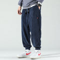 Herren Weite Cord-Jogginghose - Schmaler Beinabschluss