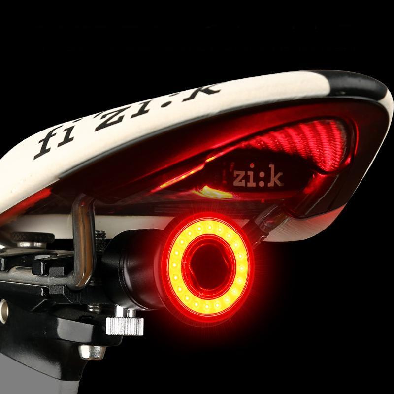 Wasserdichtes Fahrrad Rücklicht - USB Wiederaufladbar mit Bremssensor