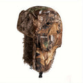 Unisex Camouflage Trapper-Mütze – Weich gefüttert mit elastischen Ohrenklappen