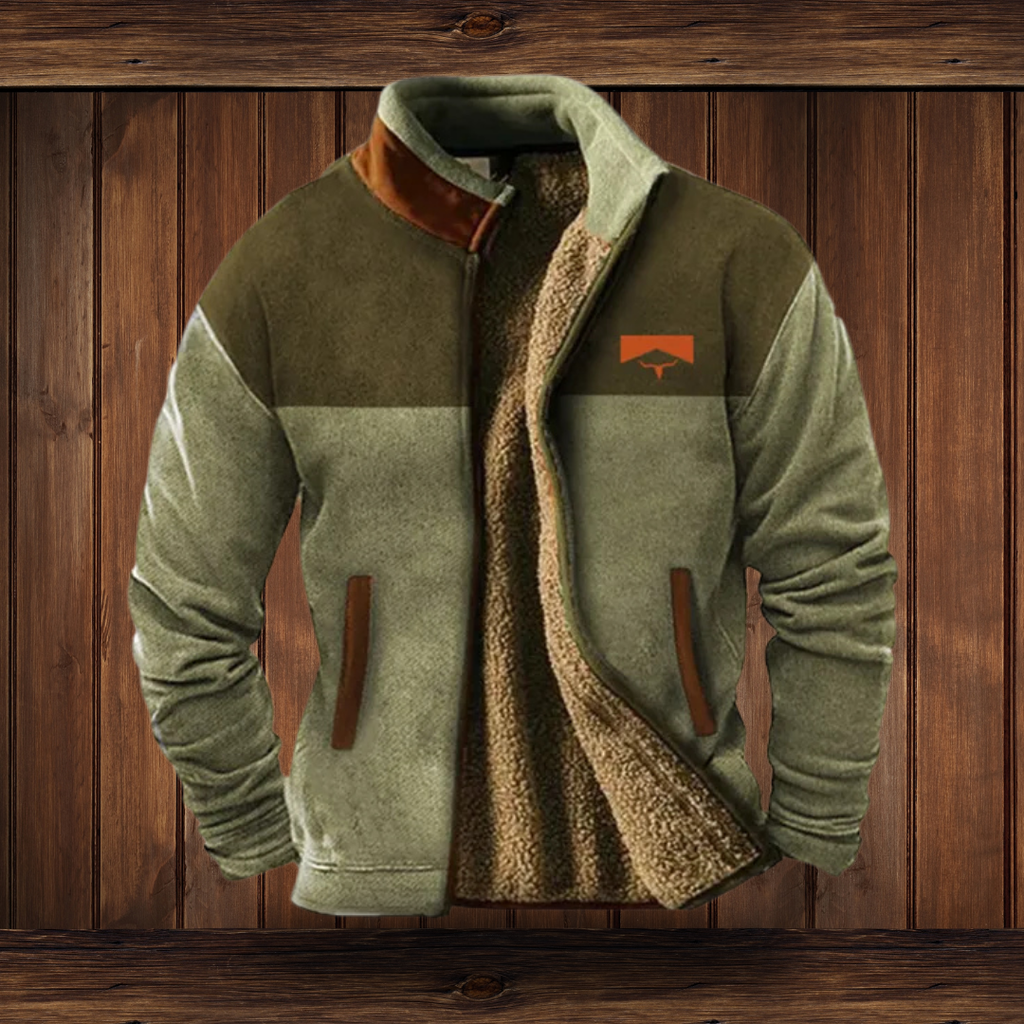 Herren Fleece Jacke - Stehkragen mit Weichem Futter
