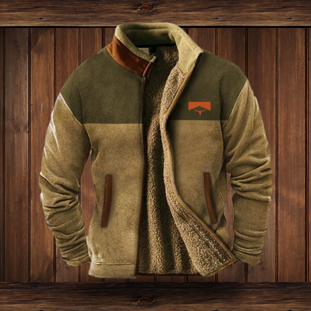 Herren Fleece Jacke - Stehkragen mit Weichem Futter