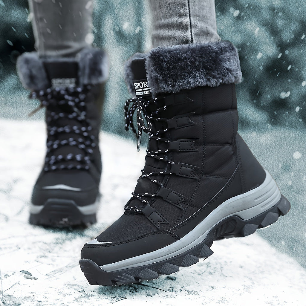 Damen Winter-Stiefeletten - Warm gefüttert mit Rutschfester Sohle