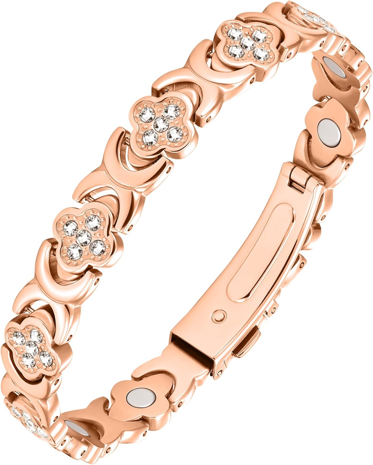 🔥Diystar® Copper Bracelets for Women. Pure Copper Magnetic Bracelet with 3800 Gauss Effective Magnets