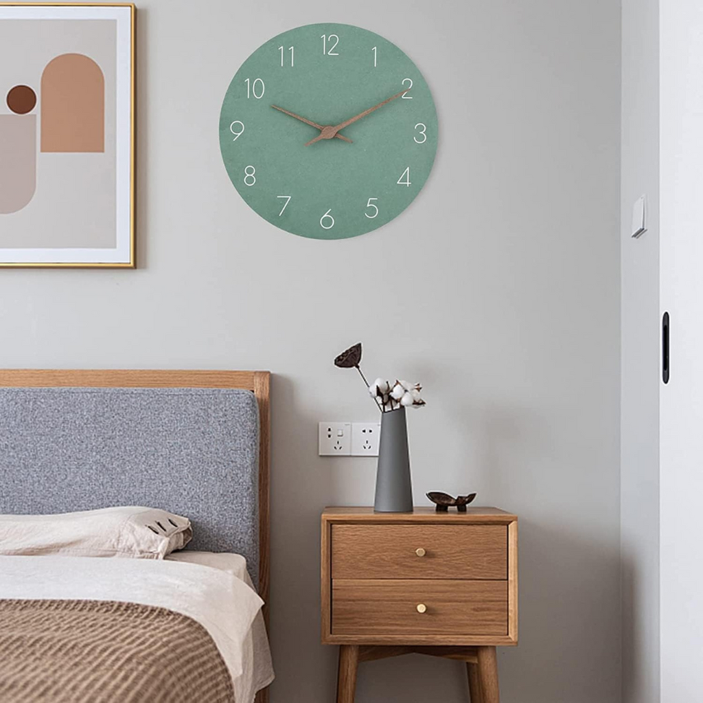 Minimalistische Große Wanduhr - Rund und Geräuschlos