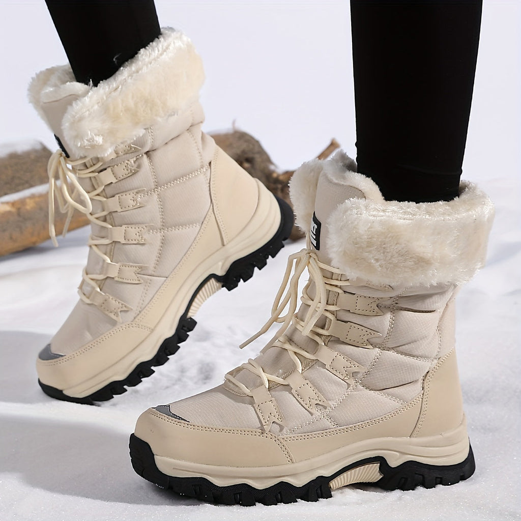 Damen Winter-Stiefeletten - Warm gefüttert mit Rutschfester Sohle