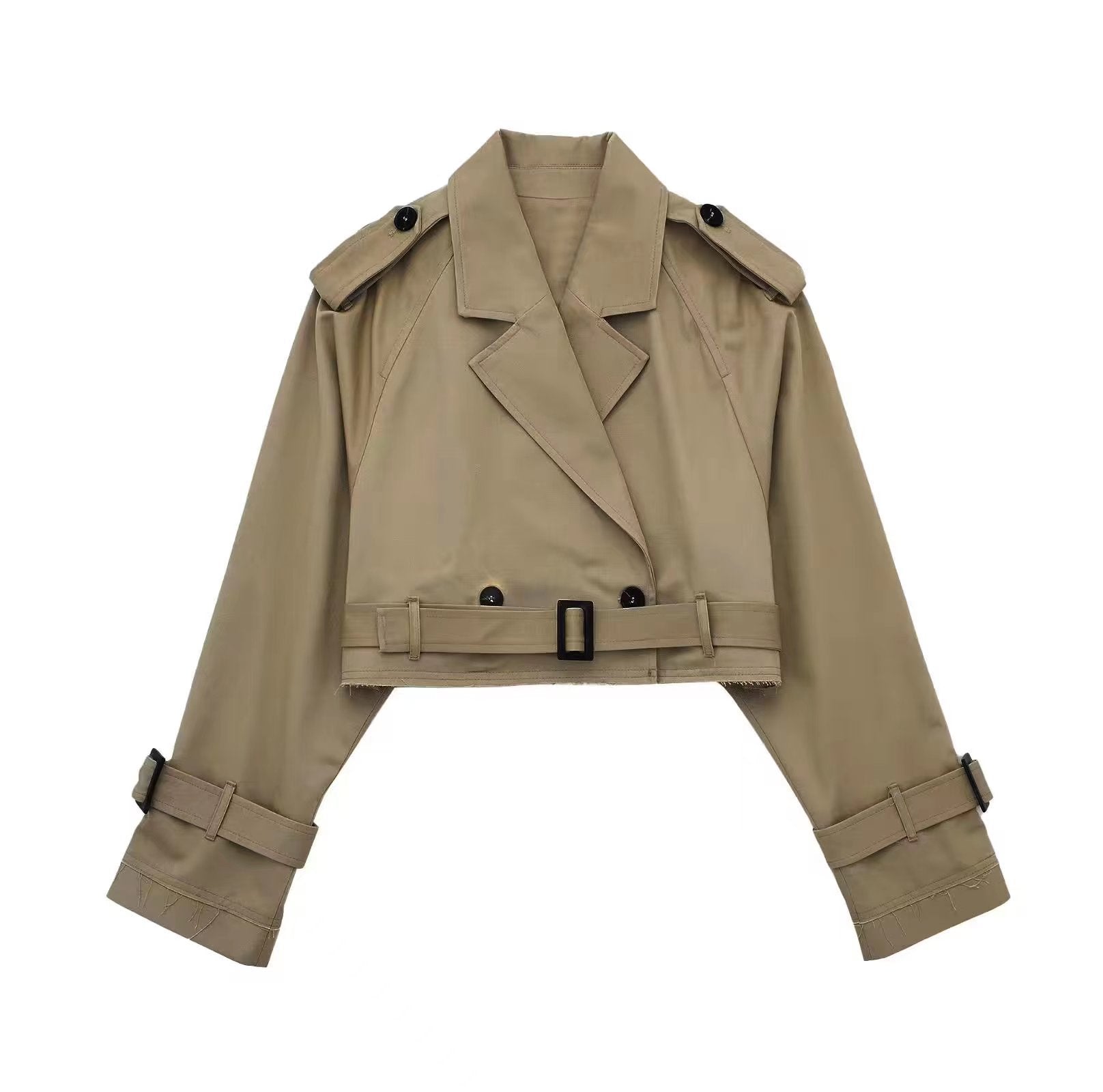 Damen Kurzer Trenchcoat – Stilvolle taillierte Oberbekleidung