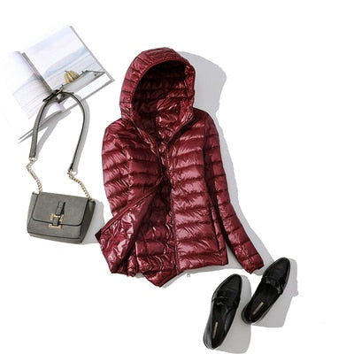 Damen Kapuzen-Pufferjacke - Gemütliche Oberbekleidung