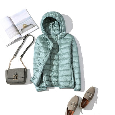 Damen Kapuzen-Pufferjacke - Gemütliche Oberbekleidung