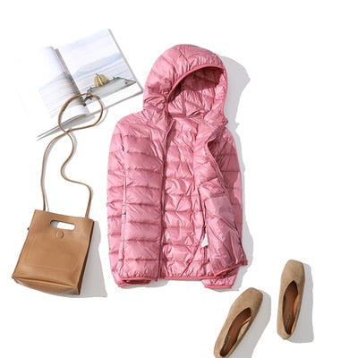 Damen Kapuzen-Pufferjacke - Gemütliche Oberbekleidung