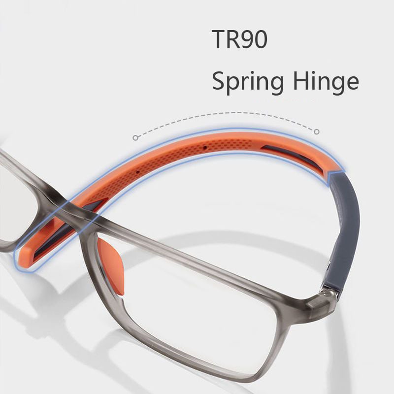 Multifocal Reading Glasses  Ultralight Polycarbonate Frame with Red Accents - Product example