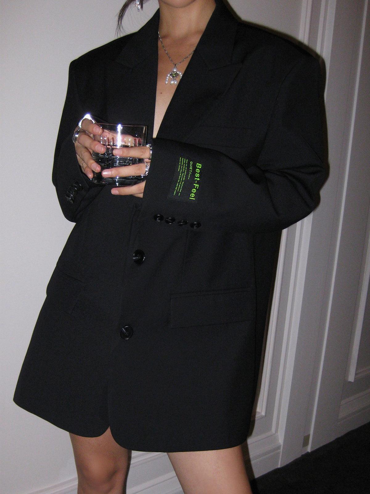 Damen Oversized Blazer - Kastige Passform mit Langarm