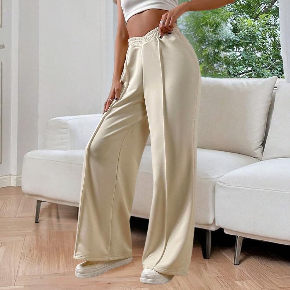 Damen High-Waist Wide-Leg Joggers - Entspannte & Flexible Passform