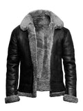 Herren Piloten Winterjacke - Reißverschluss & Weiches Futter