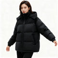 Damen Winter Pufferjacke - Verstellbare Kapuze mit Seitentaschen