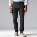 Herren Elastische Hose - Lockere Passform mit Taschen