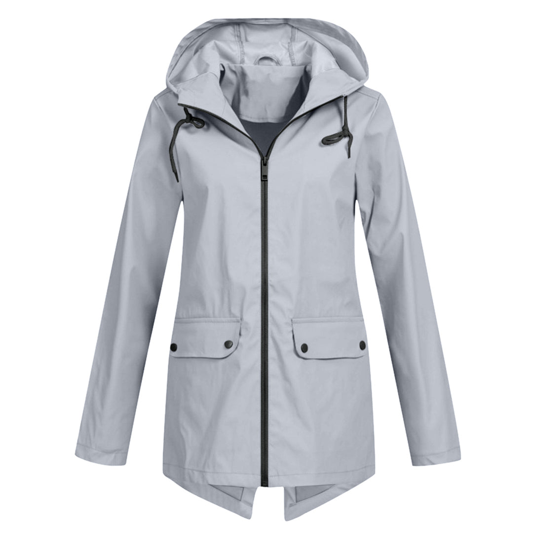 Damen Stilvolle Wasserdichte Jacke - Verstellbare Kapuzenfunktion