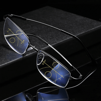 Progressive Reading Glasses  German Multi-Zone Lens Technology - Product showcase