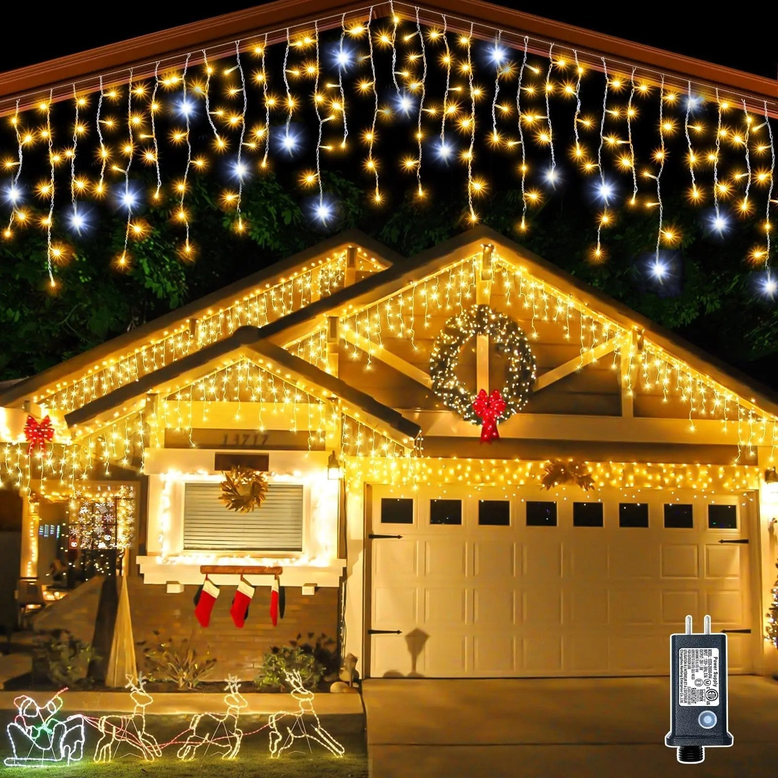 Outdoor Weihnachtsbeleuchtung - Multi-Modi mit Fernbedienung