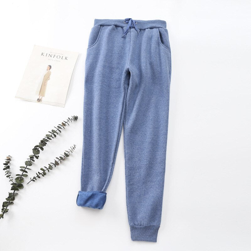 Damen Thermo-Jogginghose - Warm Gefüttert mit Kordelzug