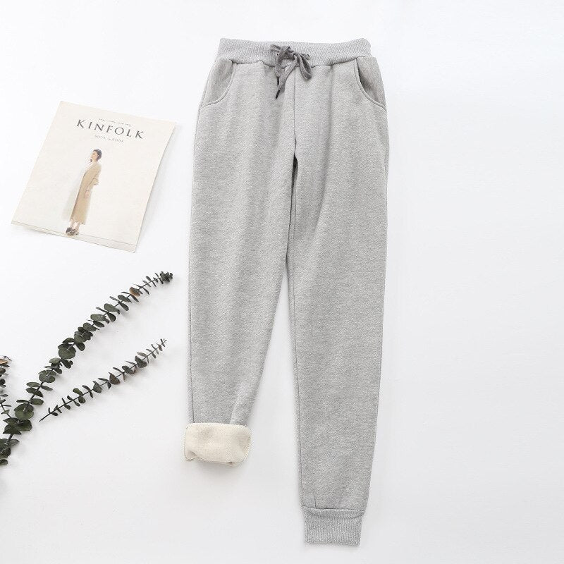 Damen Thermo-Jogginghose - Warm Gefüttert mit Kordelzug