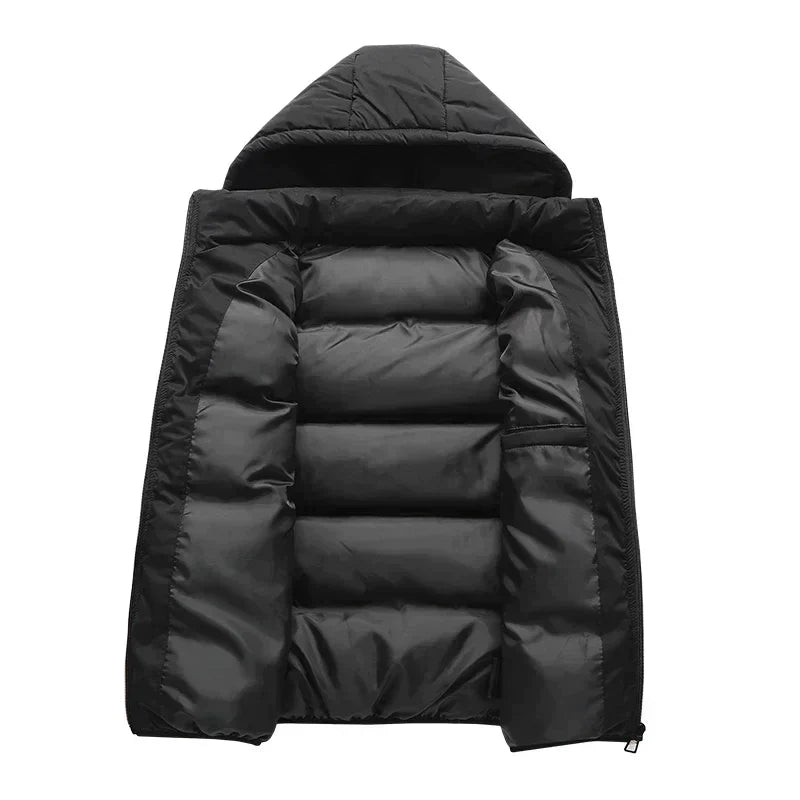 Herren Puffer Gilet mit Kapuze - Wattiert & Gesteppt