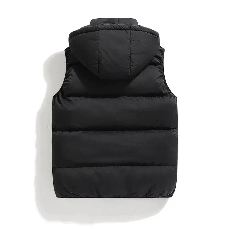 Herren Puffer Gilet mit Kapuze - Wattiert & Gesteppt