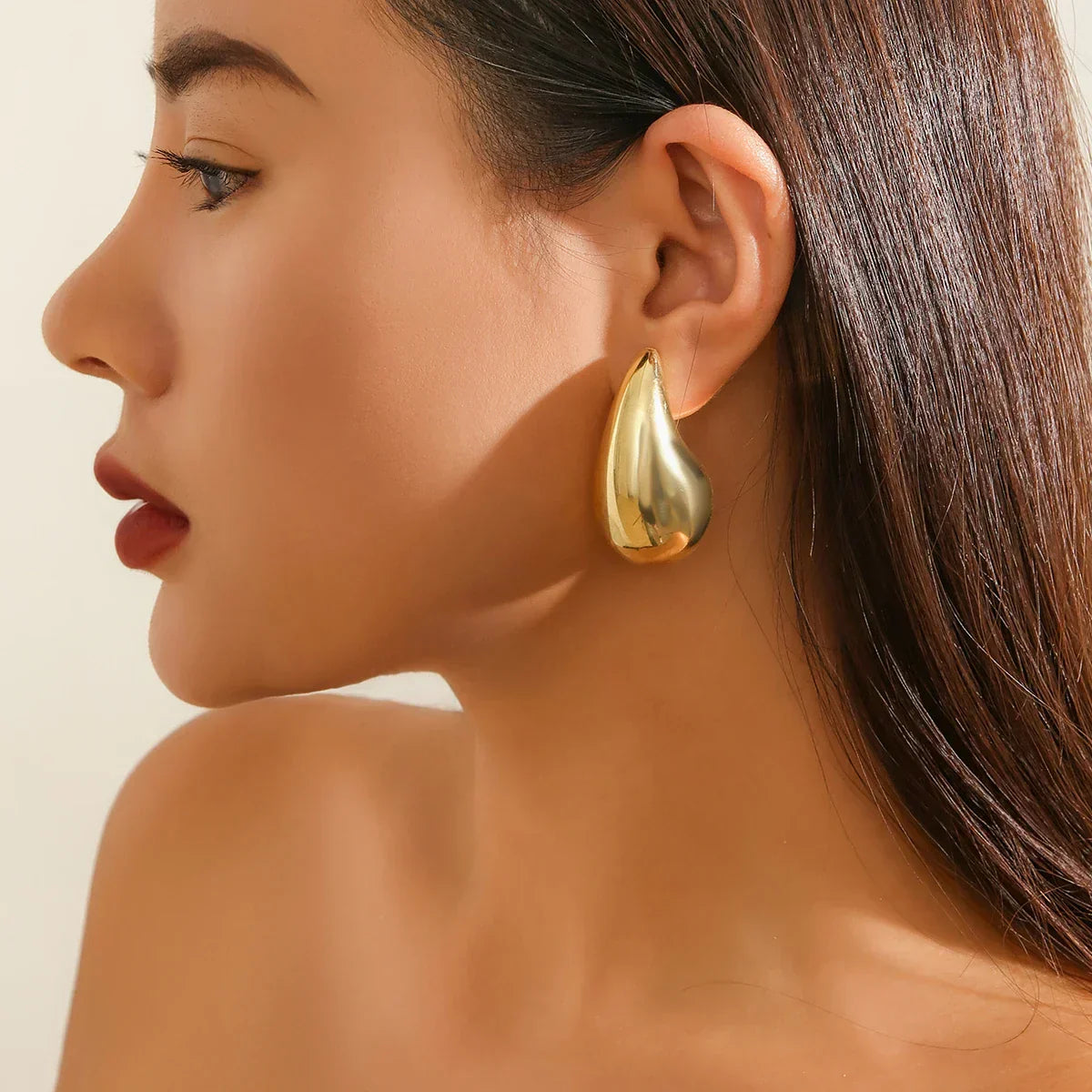 Damen Ohrringe Tropfenform - Chunky Statement Ohrschmuck