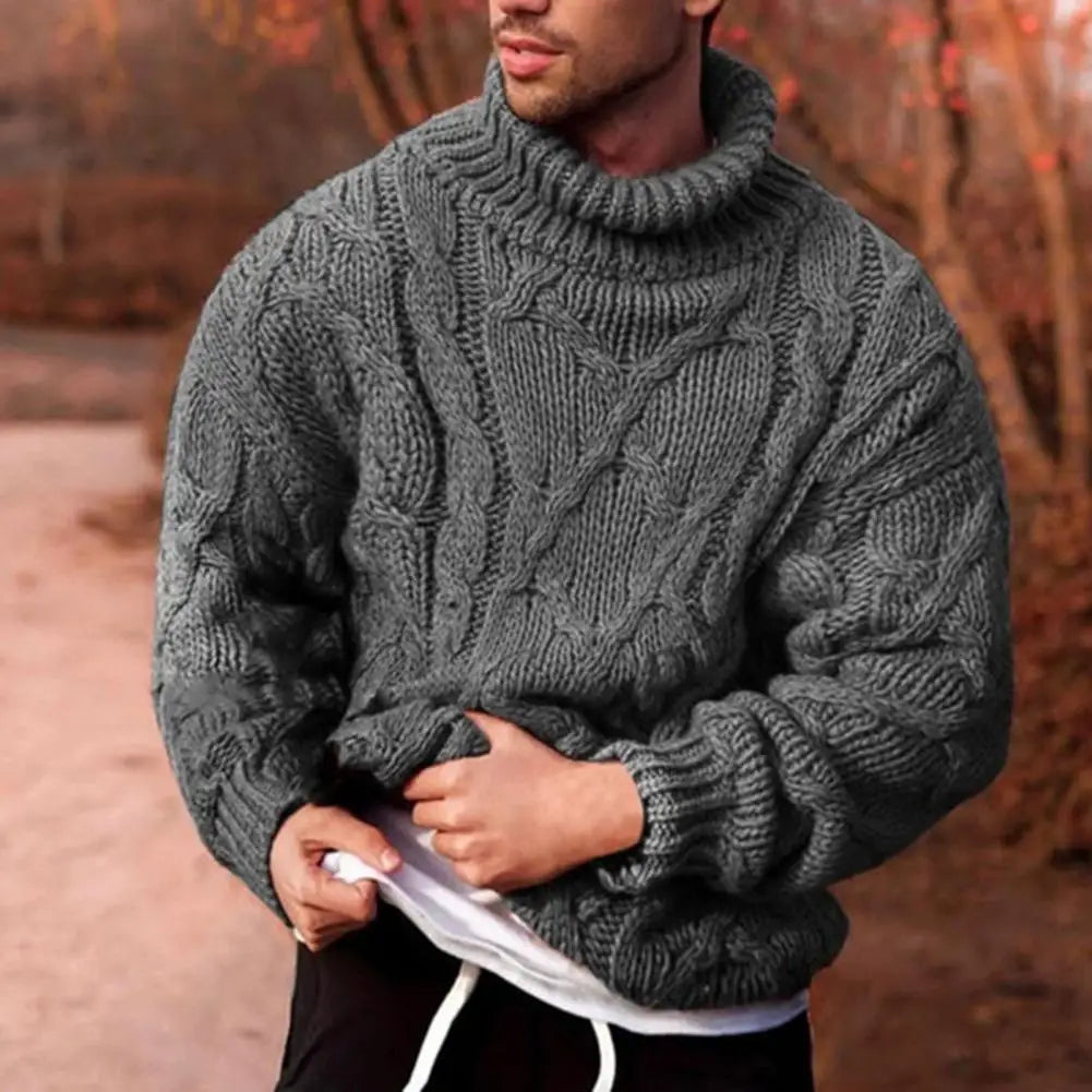Herren Strickpullover - Übergroße Rollkragen-Oberbekleidung