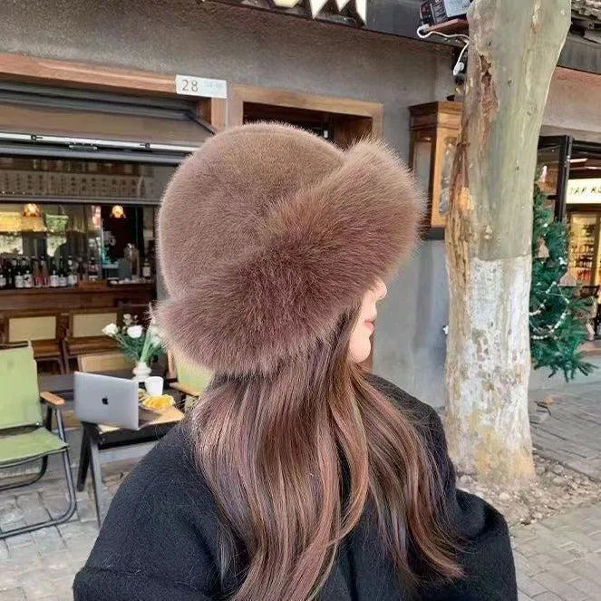 Damen Winter Bucket Hat - Weiche Mütze mit Krempe