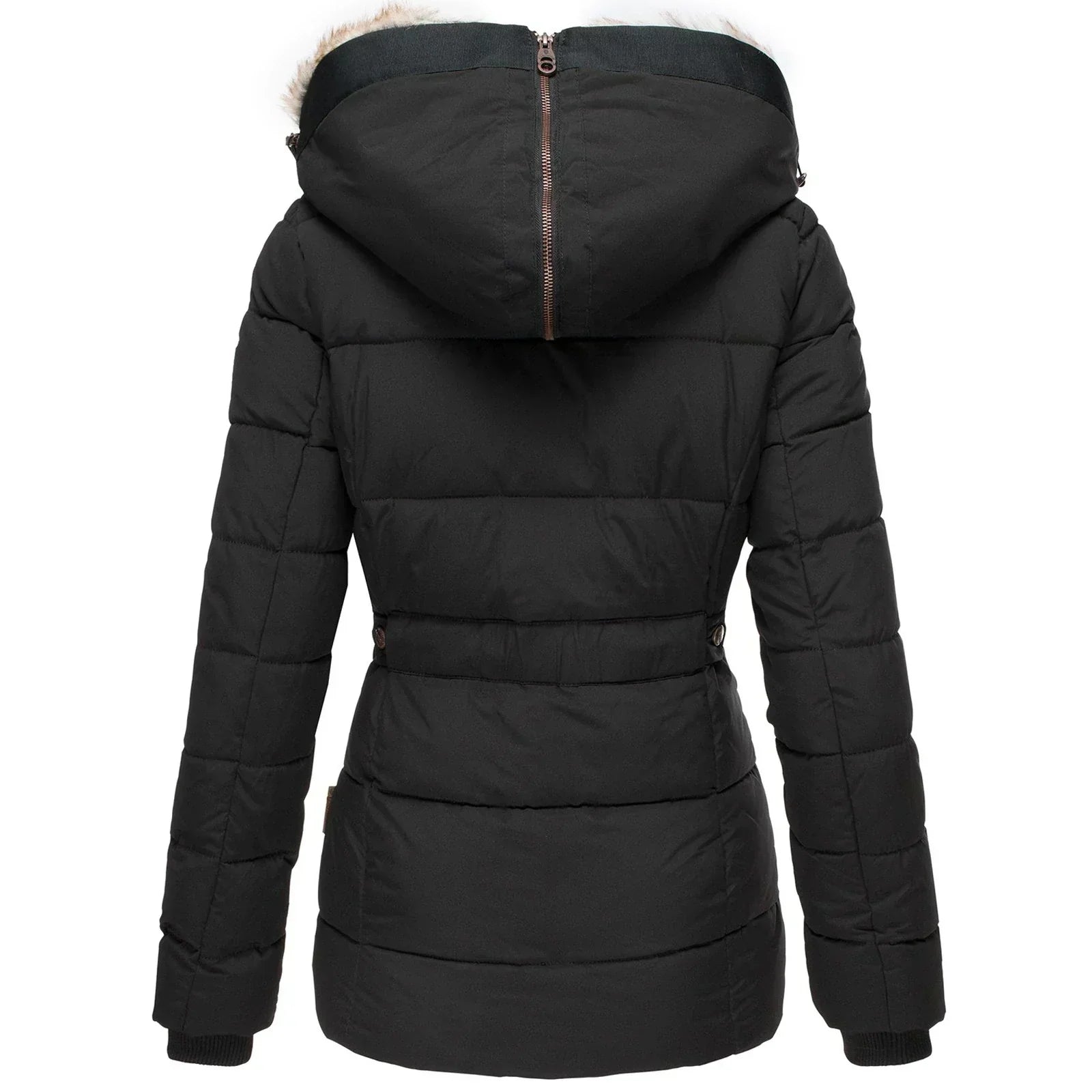 Damen Winter-Parka-Jacke - Gesteppt mit Kapuze