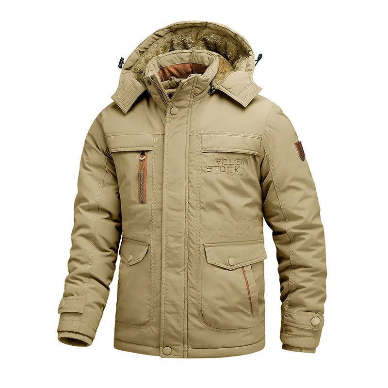 Herren Wasserdicht Winterjacke - Mit Kapuze und mehreren Taschen