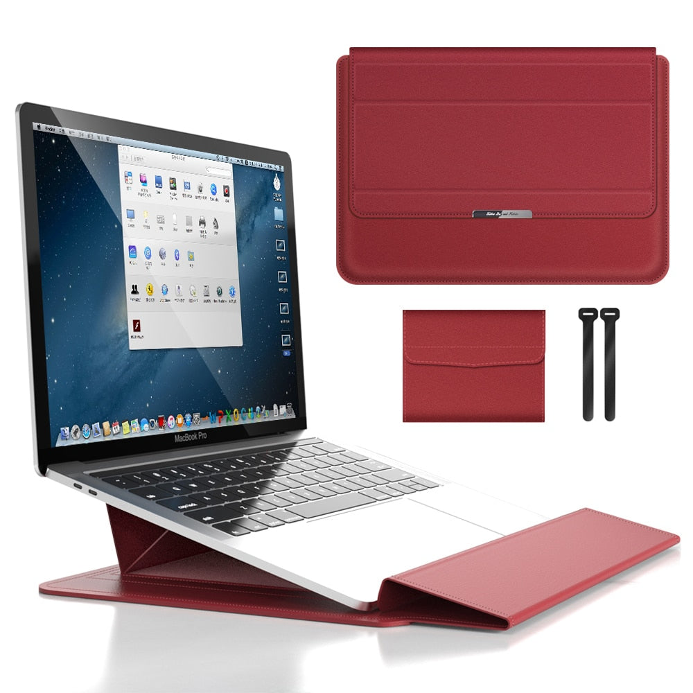 2-in-1-Laptopständer und -Hülle im Set – Wasserdichte Tasche mit Mausfach