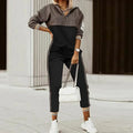 Damen Kapuzenpullover mit Reißverschluss & Jogginghosen Set - Zweiteiliger Athleisure
