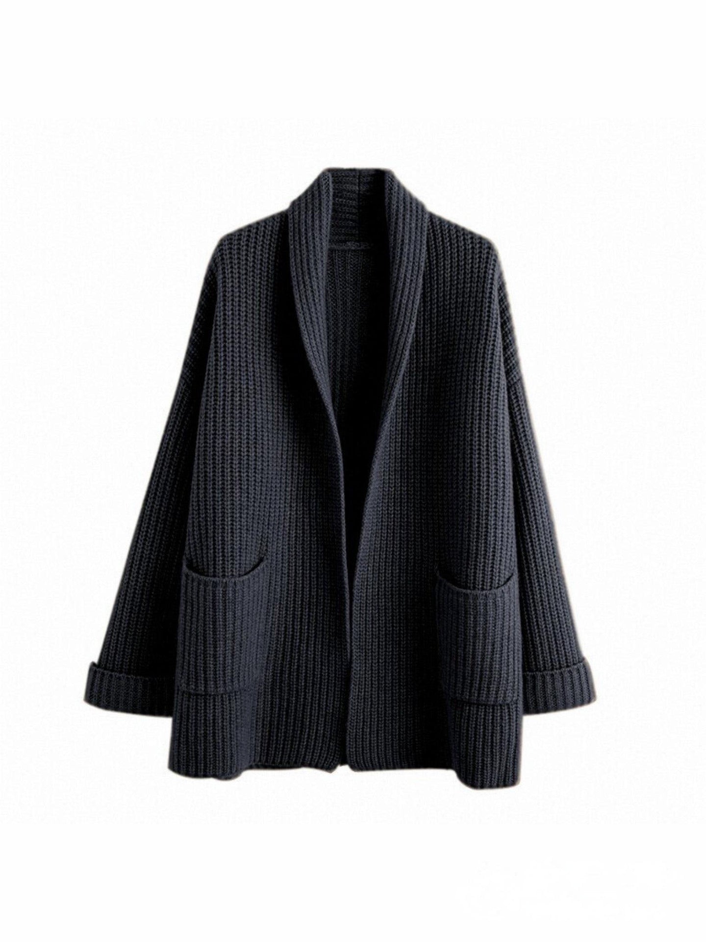 Damen Lange Strickjacke – Gemütliche lockere Oberbekleidung