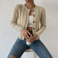 Damen Strickjacke mit Zopfmuster – Stilvolle & bequeme Oberbekleidung