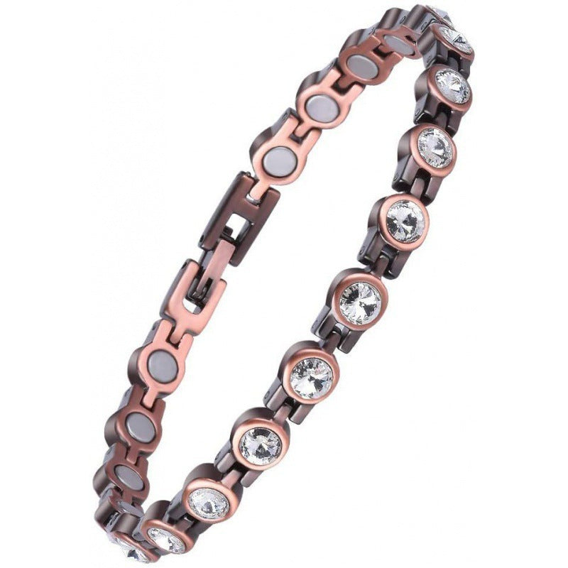 🔥Diystar® Copper Bracelets for Women. Pure Copper Magnetic Bracelet with 3800 Gauss Effective Magnets