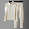Herren Trainingsanzug Set - Quarter-Zip Oberteil & Entspannte Passform Hose