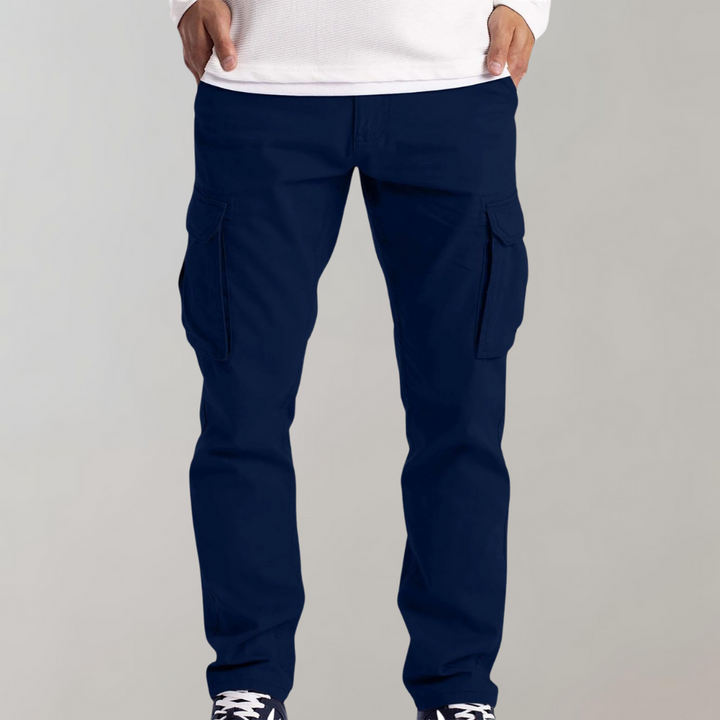 Herren Cargohose mit lockerer Passform - Gerades Bein und Multi-Taschen