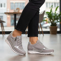 Damen Orthopädische Sneaker - Atmungsaktiv Reißverschluss Komfort